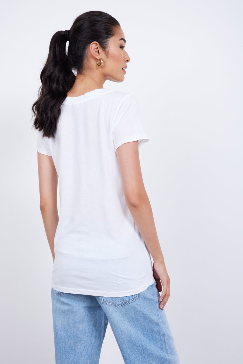 LOW V NECK BOYFRIEND TEE