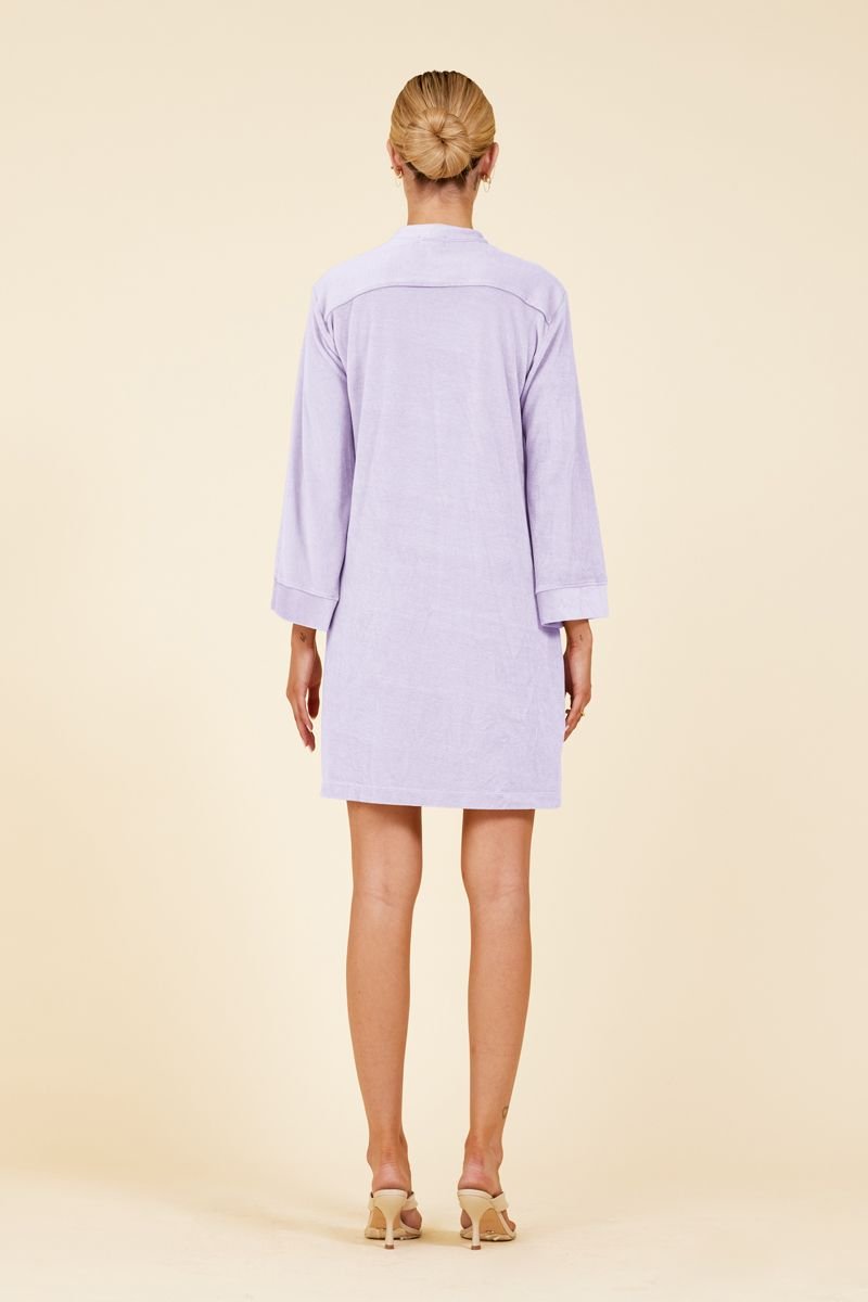 LAGUNA VELOUR SHIRT DRESS