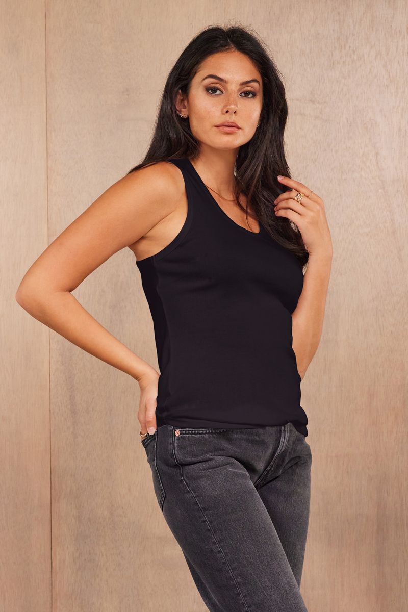 BURBANK ORGANIC MITERED RACER TANK 🌿