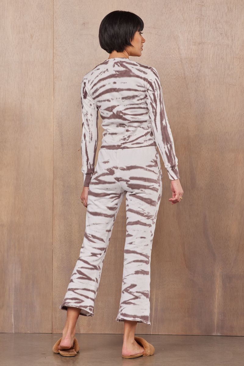PARADISE ZEBRA DYE CROP HENLEY
