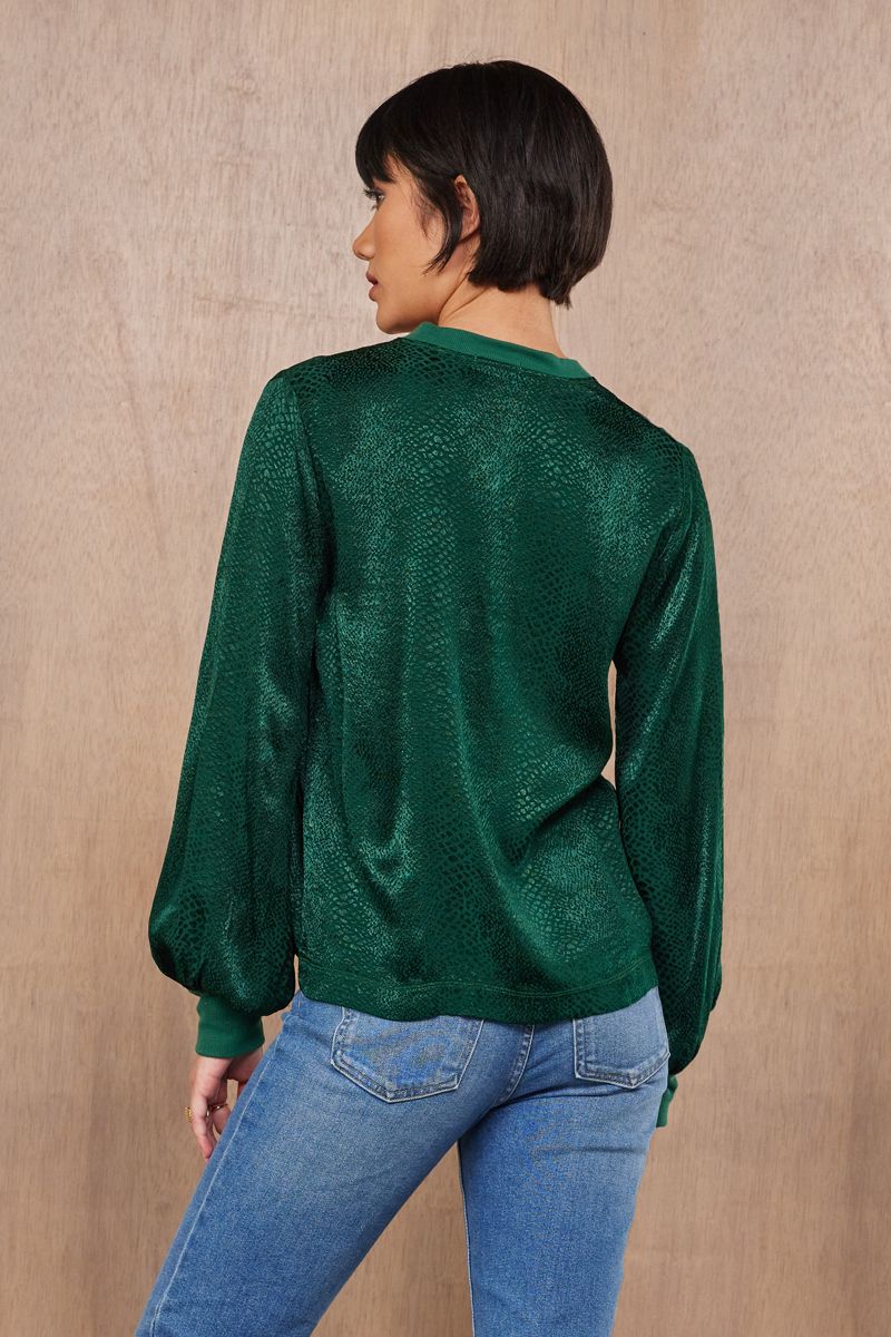 GWEN SNAKE PRINT TOP