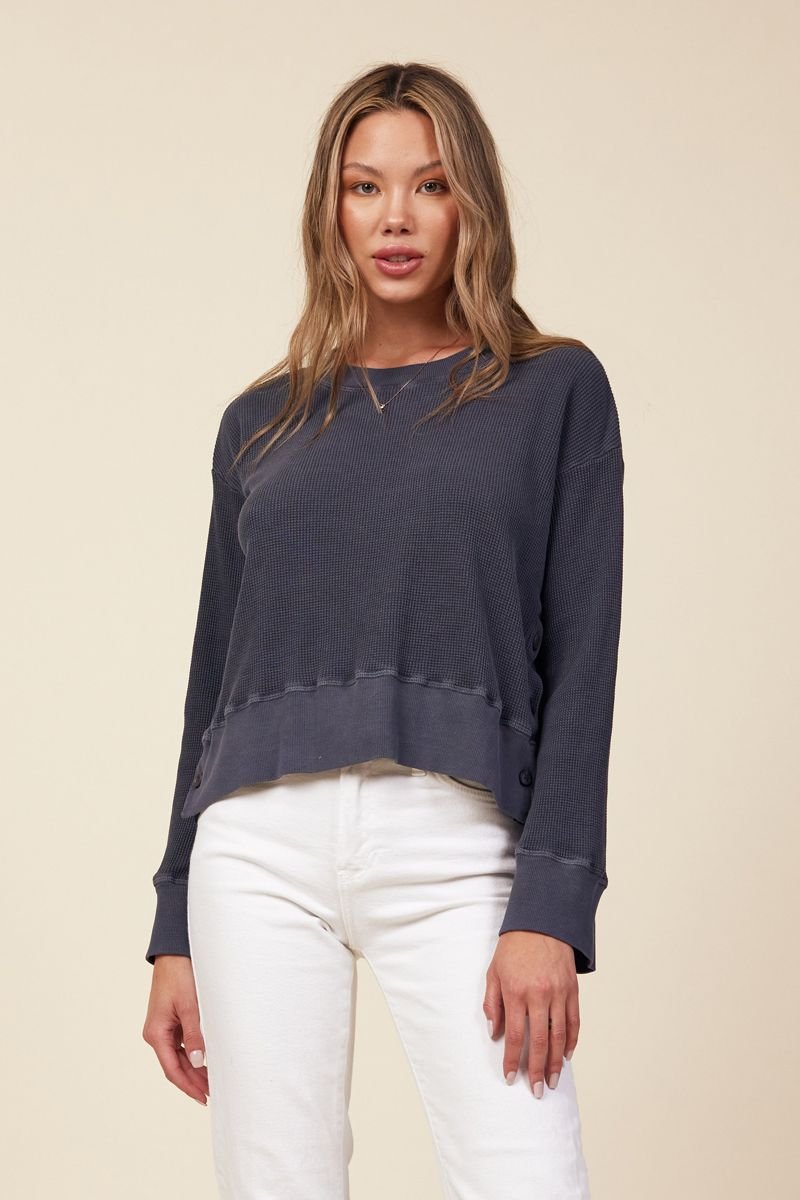 CAMDEN SIDE BUTTON PULLOVER
