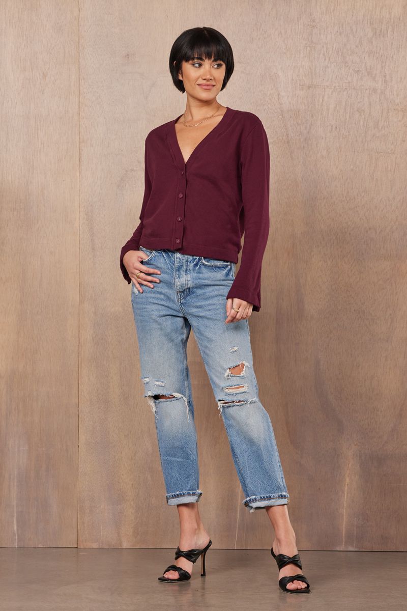 ELENA SPLIT SLEEVE CARDI