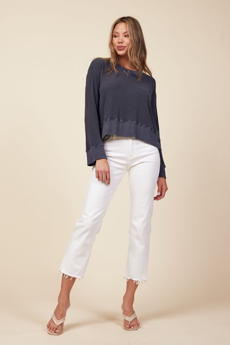 CAMDEN SIDE BUTTON PULLOVER