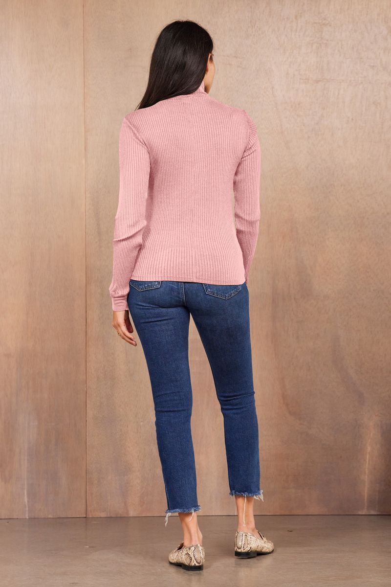 ANDRE LONG SLEEVE SNAP TURTLENECK