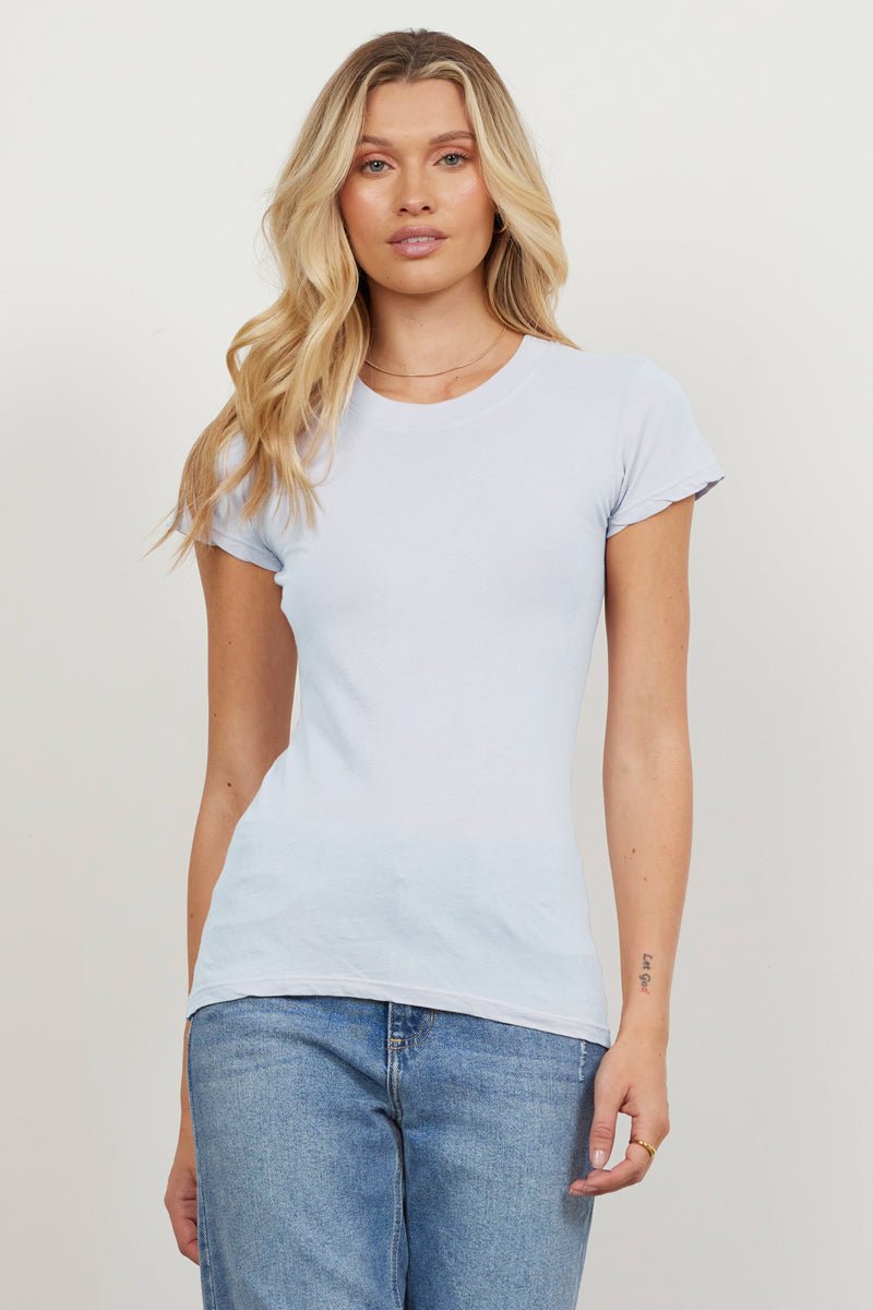 LAmade Basic Classic Crew Neck Tee Heather Grey L Sustainably Ethically La Made