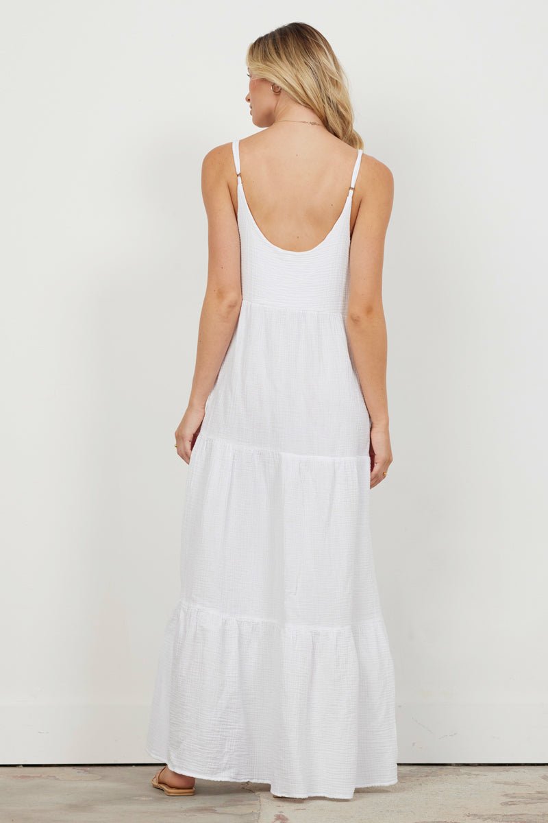 BRIA MIDI SLIP GAUZE DRESS - (FINAL SALE)