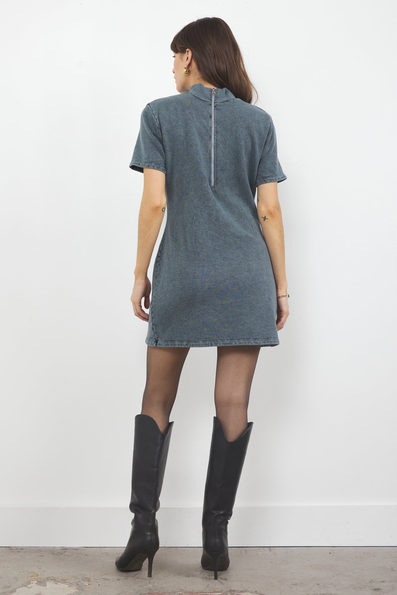 VIENNA REVERSIBLE HALF ZIP DRESS