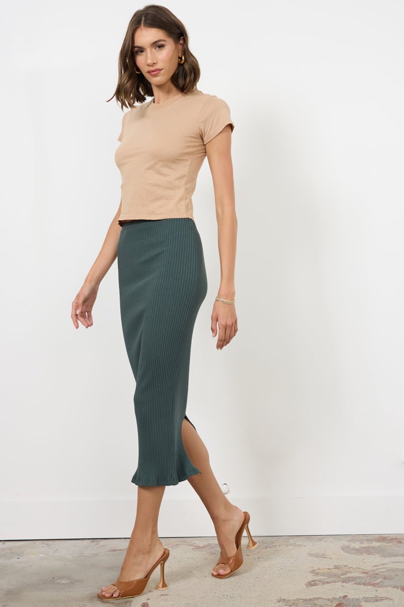 SLIM RIB SKIRT/DRESS