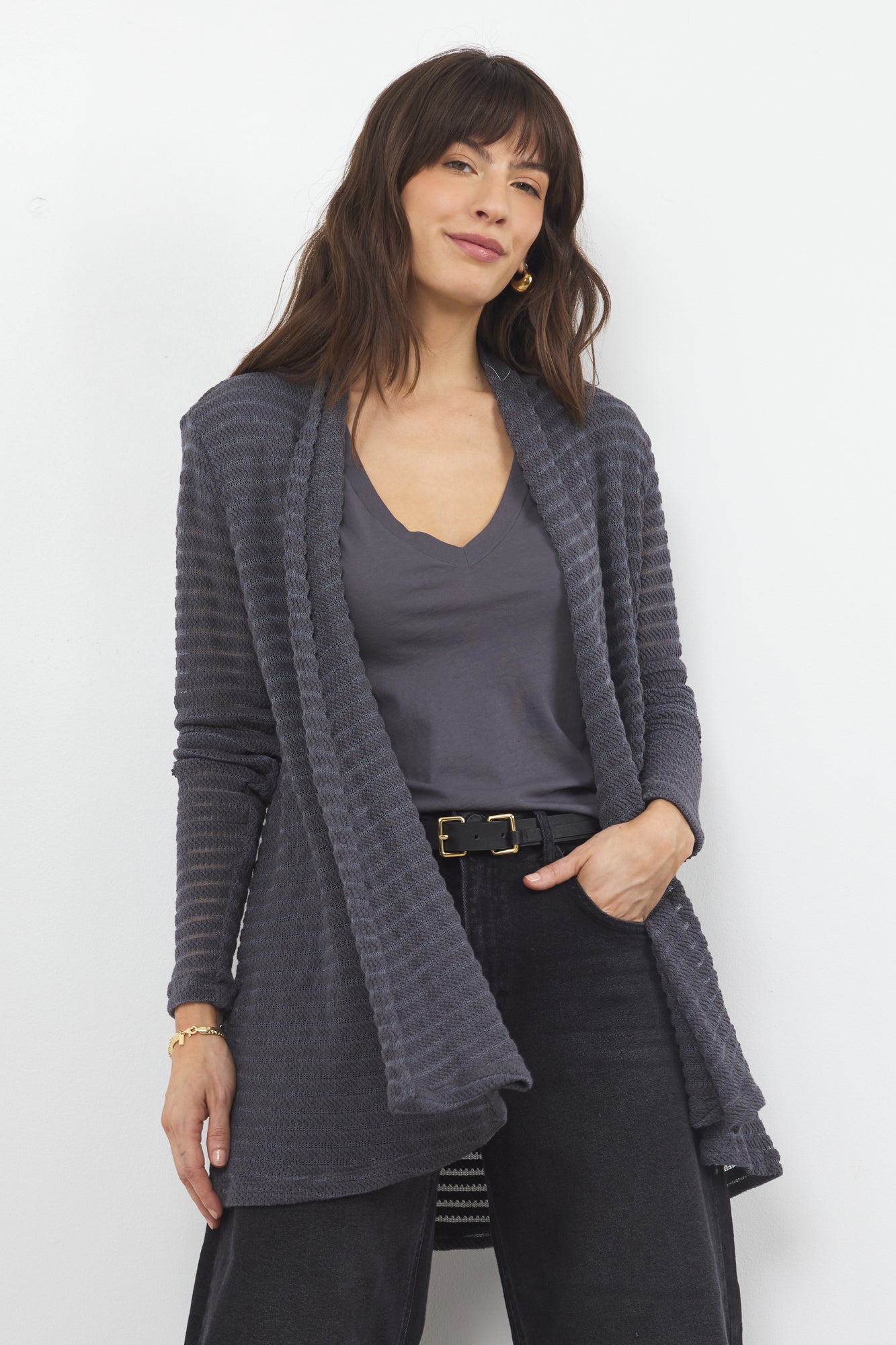 IRIS STRIPE CARDIGAN