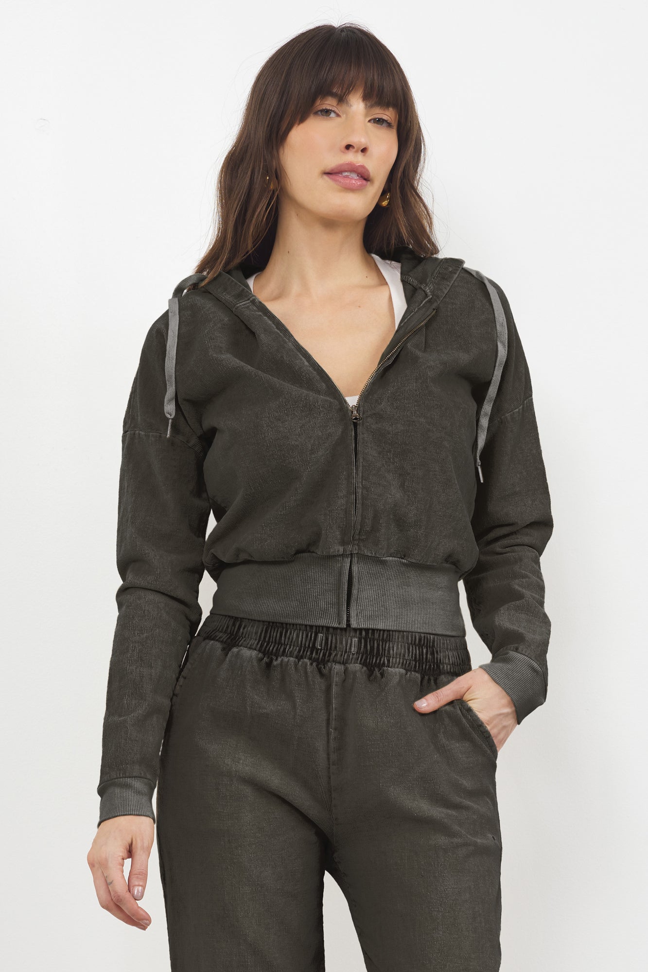 THE EIGHTIES ZIP UP CORDUROY JACKET