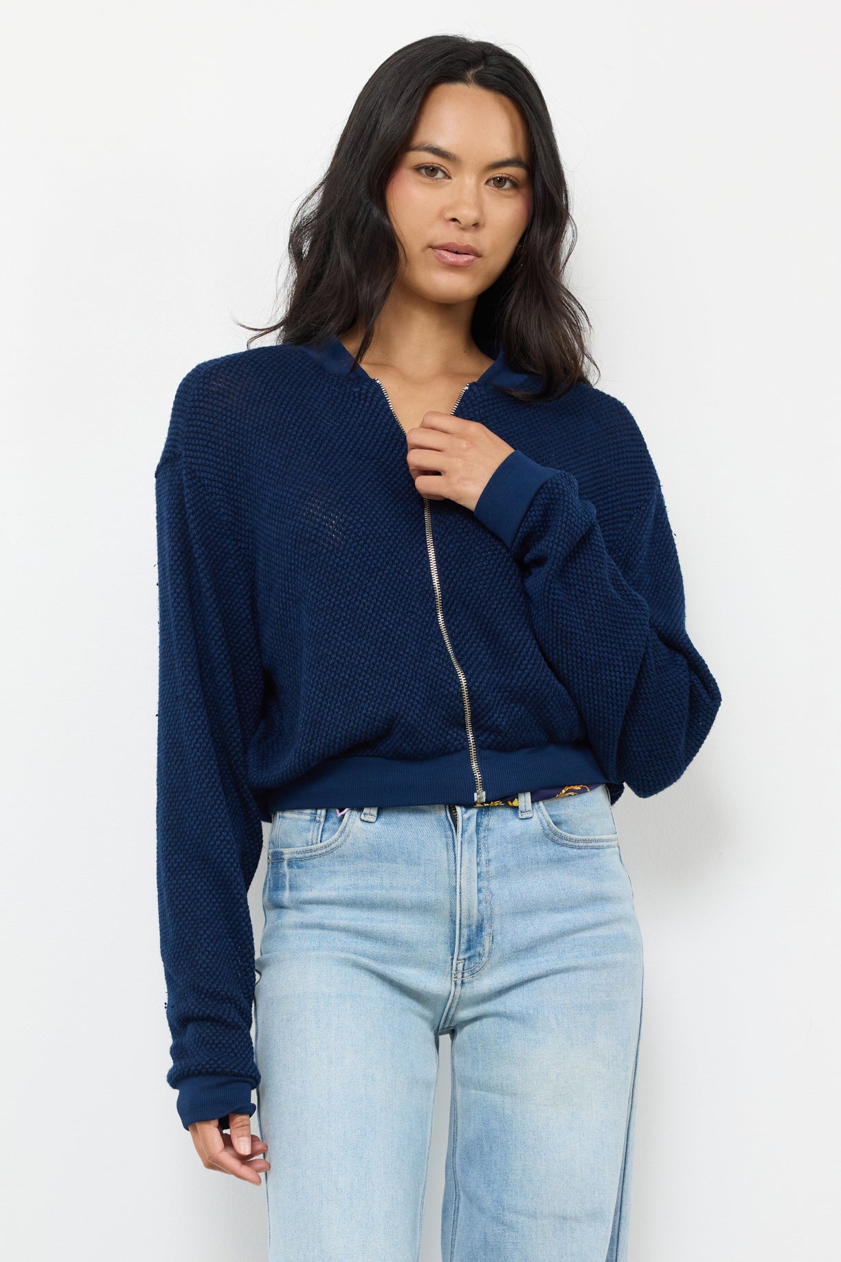 THE EIGHTIES BOMBER SWEATER JACKET