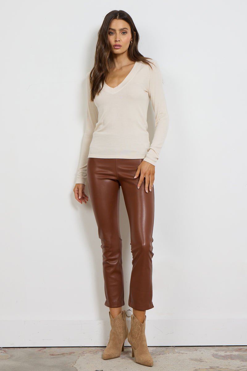 BURTON PANT IN VEGAN LEATHER