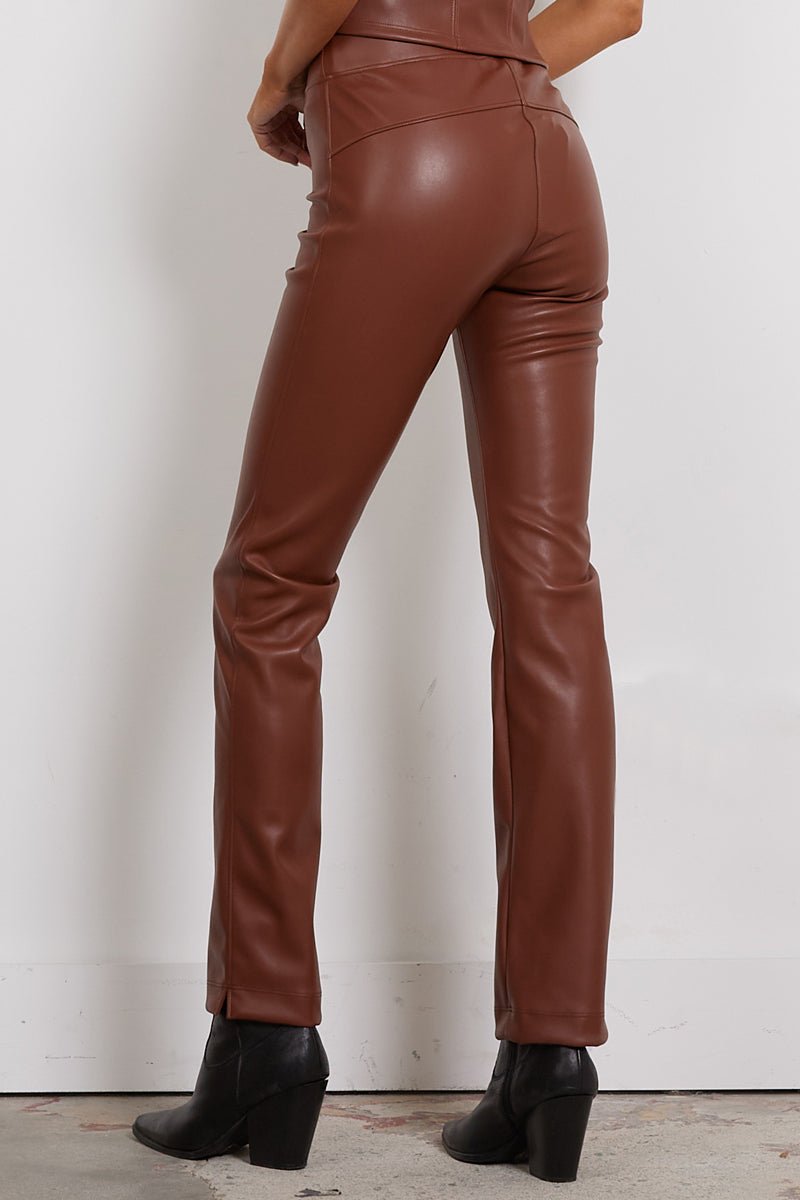 BURTON PANT IN VEGAN LEATHER