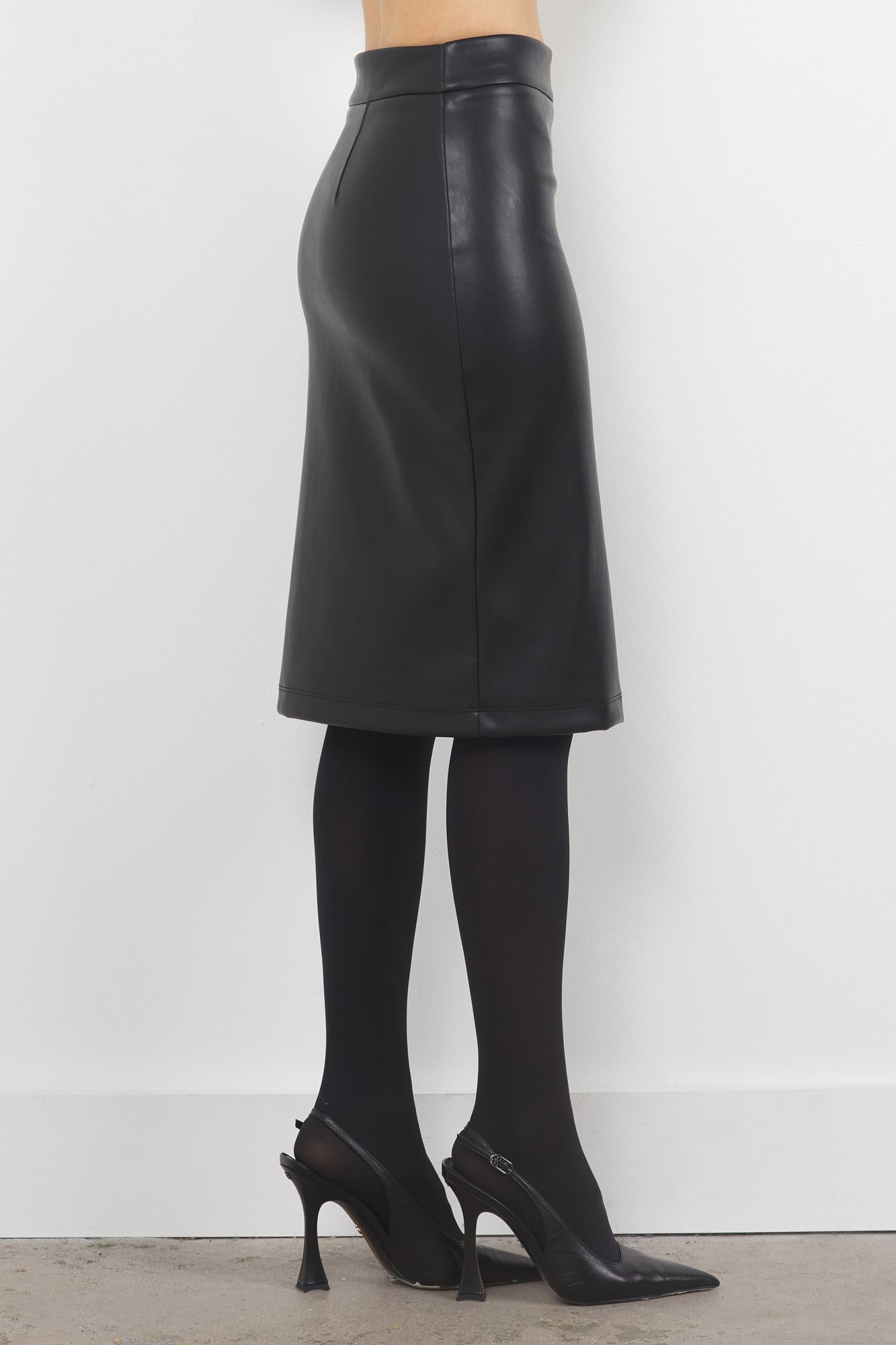 BETHANY VEGAN LEATHER SKIRT