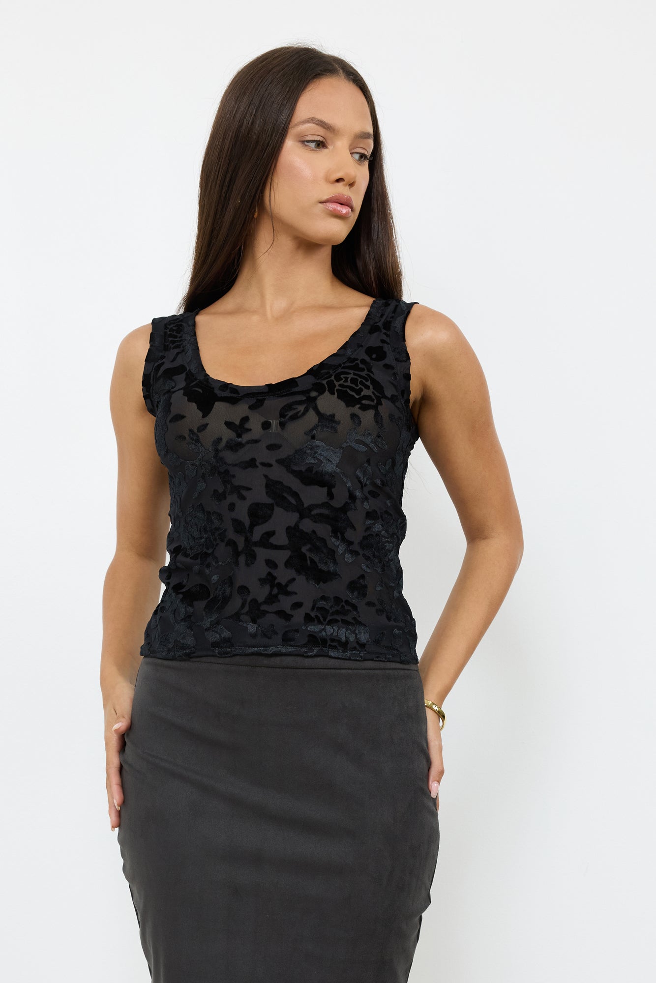 YOU RIB TANK - VELVET