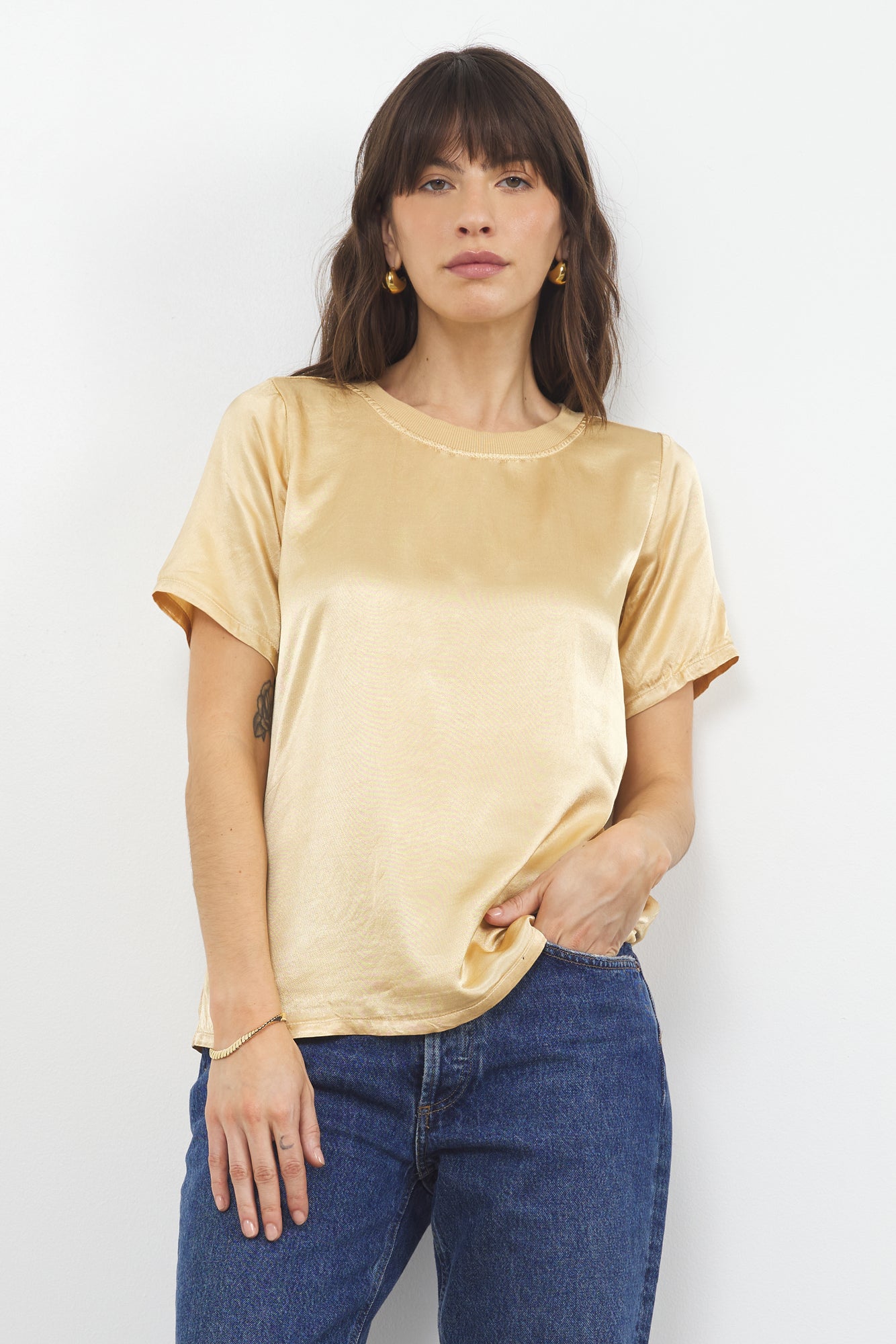 OCEAN SIDE SILKY TEE