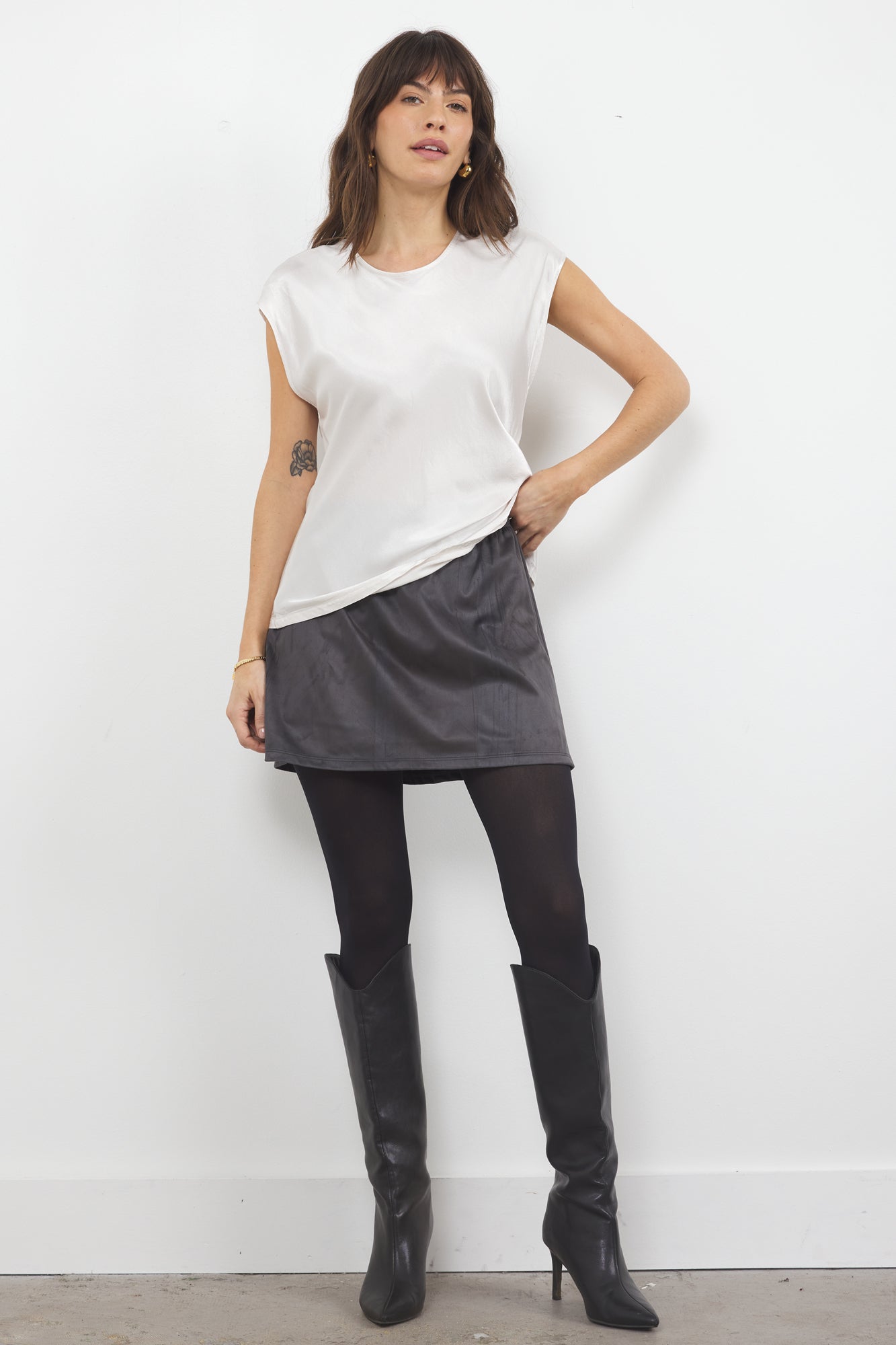 OSCAR SATIN TOP