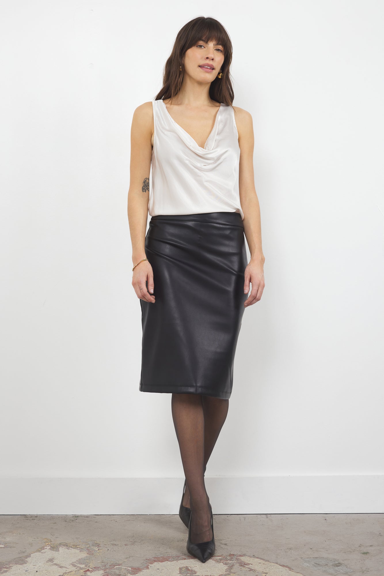 CHARLOTTE SATIN TANK