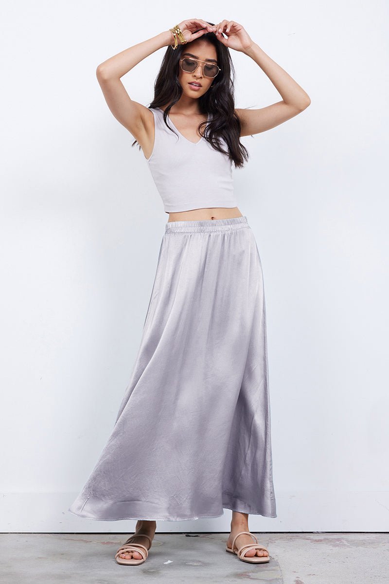 MAUREEN SATIN VOLUME SKIRT