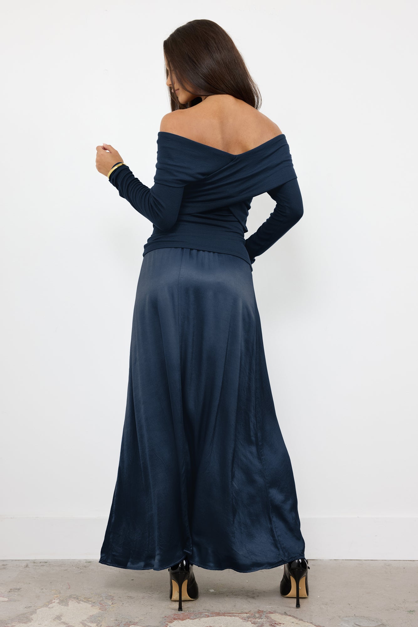 MAUREEN SATIN VOLUME SKIRT