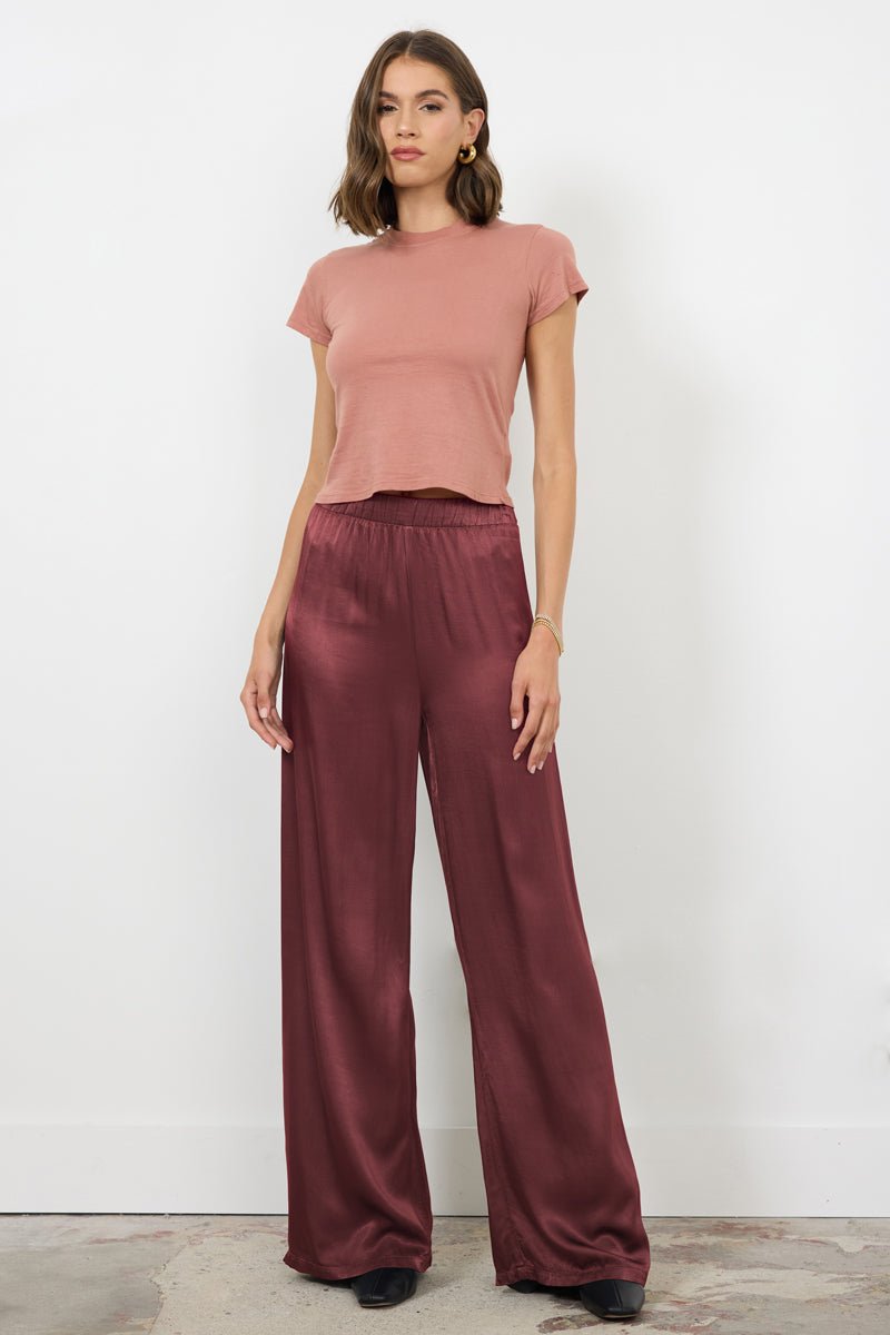 CALI CHILL SILKY WIDE LEG  LONG PANT