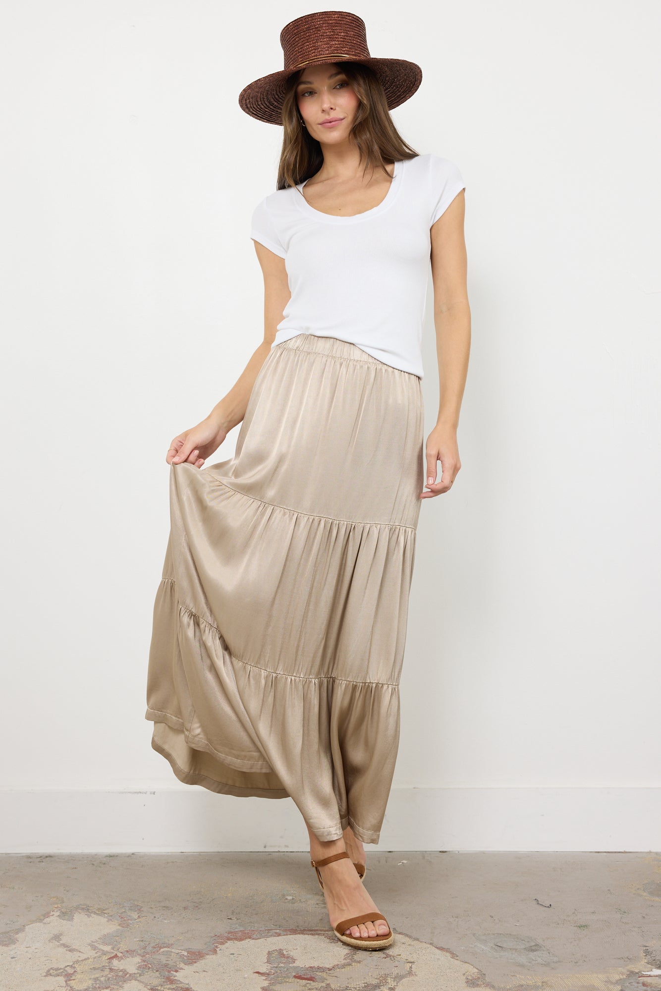 DESPACITO LAYER SATIN SKIRT
