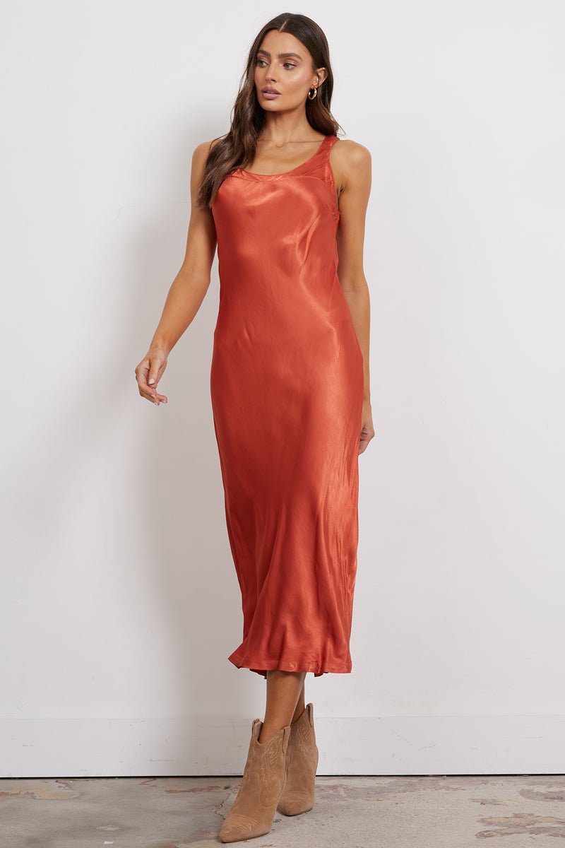 WINONA SILKY MAXI SLIP DRESS