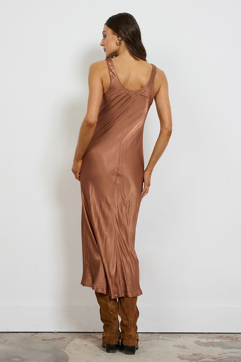 WINONA SILKY MAXI SLIP DRESS