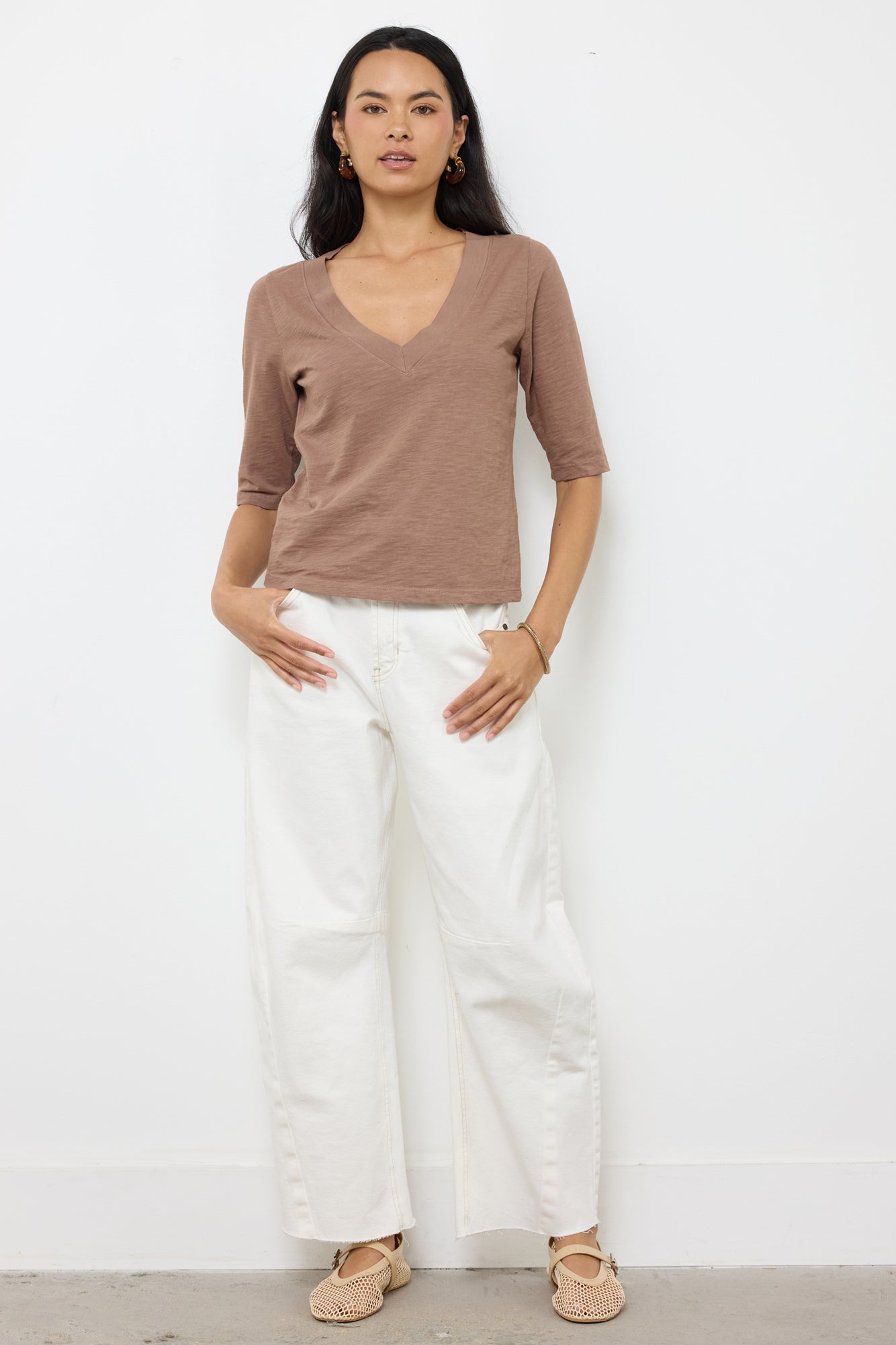 HEAVY SLUB 3/4 SLEEVE TEE