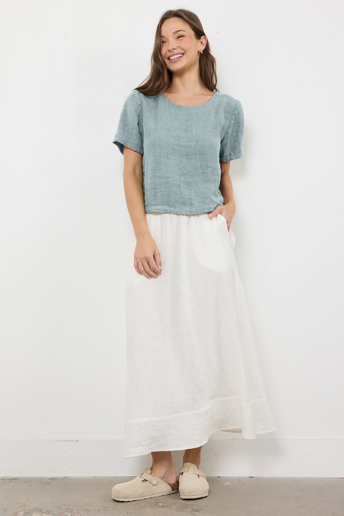 CITY LINEN TOP