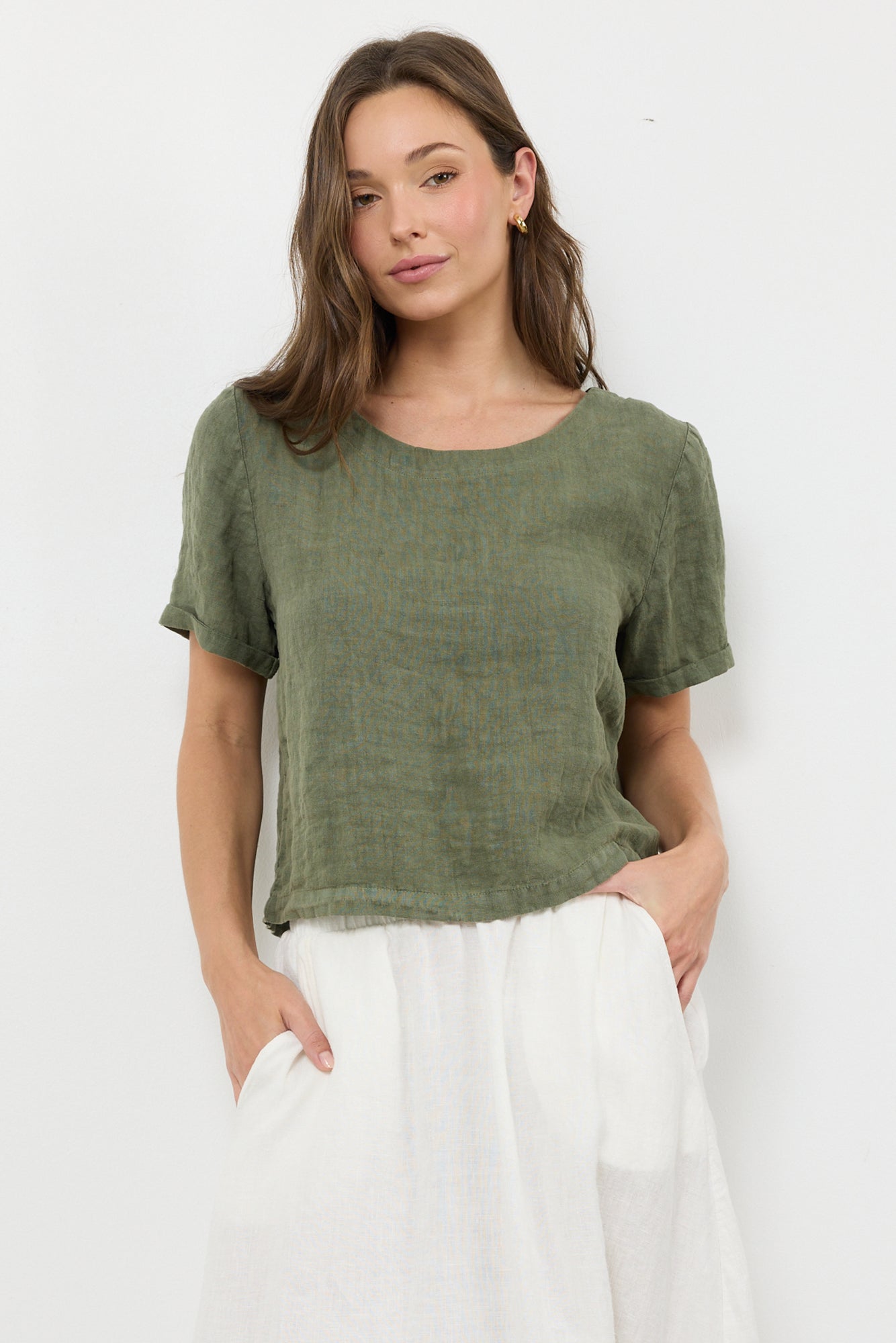 CITY LINEN TOP