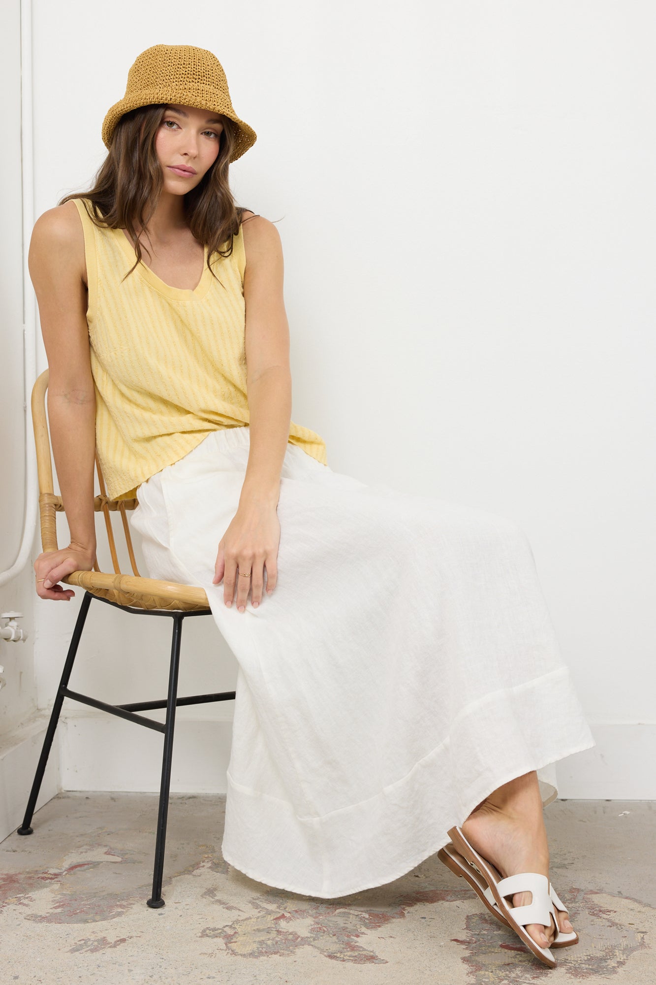CALLA LINEN SKIRT