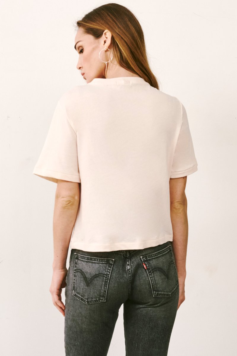 LAmade Crop Band Tee Black / S| Sustainably & Ethically La Made