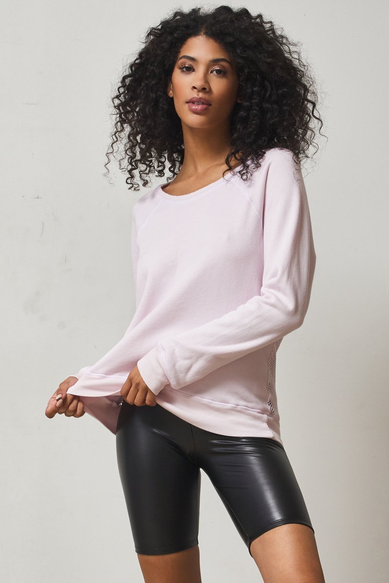 light pink soft sustainable sweatshirt