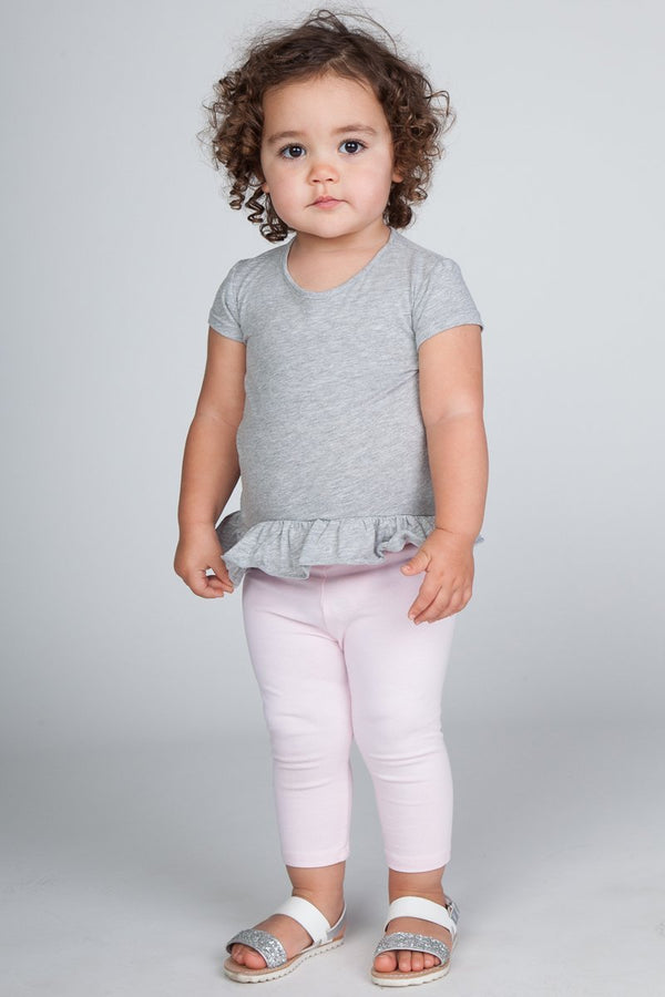 RUFFLE HEM TEE