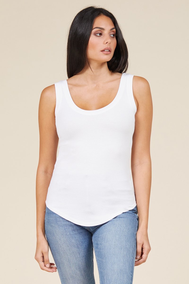 classic and soft scoop neck tank