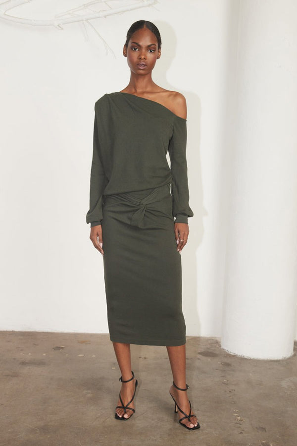 AUDREY OFF SHOULDER PULLOVER 🌿